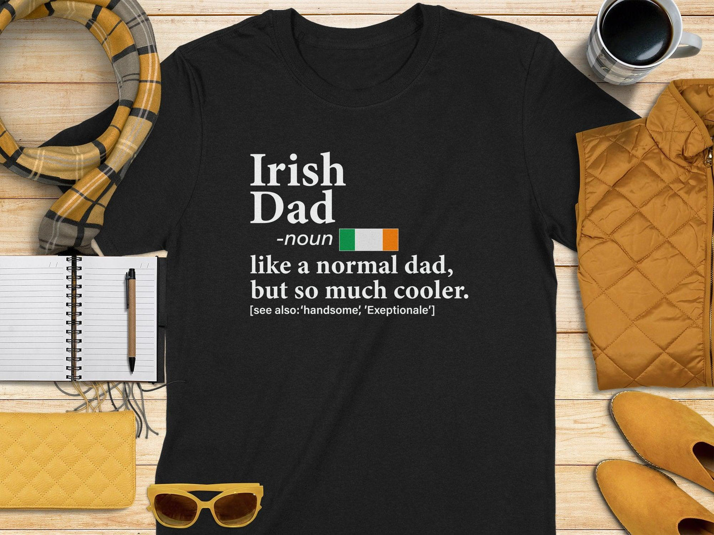 Irish Dad So Much Cooler Definition Graphic t-shirt - Celtic Ancestry Gifts