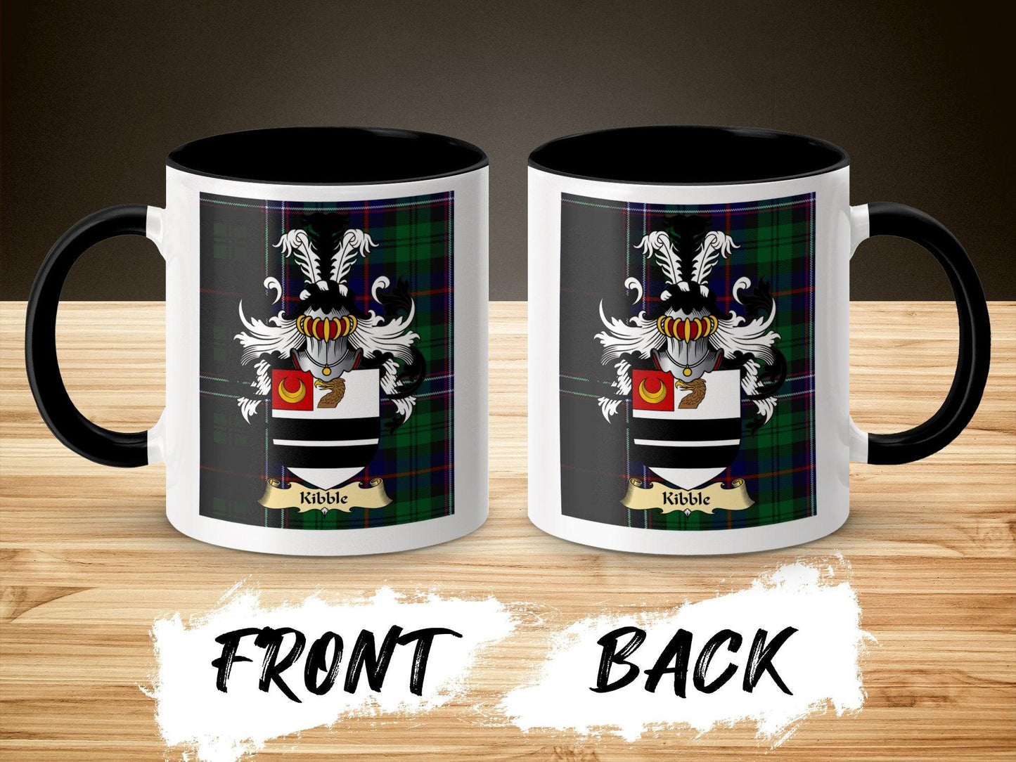 Kibble Clan Surname Coat Of Arms Scottish Heritage Mug - Celtic Ancestry Gifts