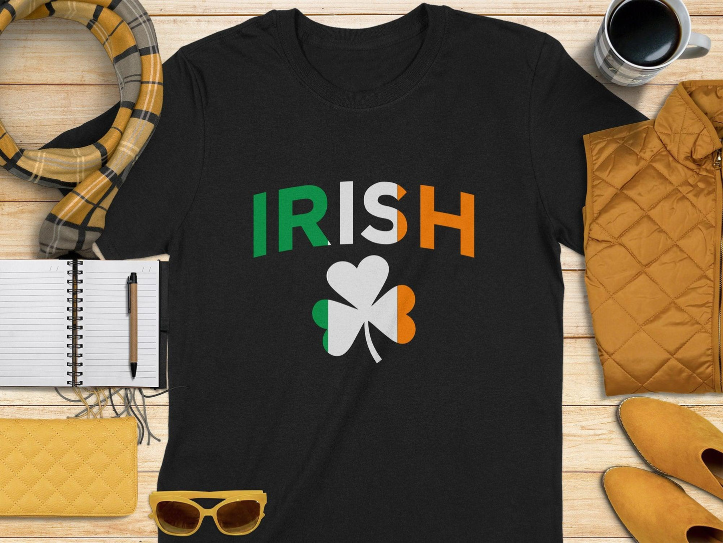 Fun Irish Clover Graphic Heritage Theme Irish t-shirt - Celtic Ancestry Gifts