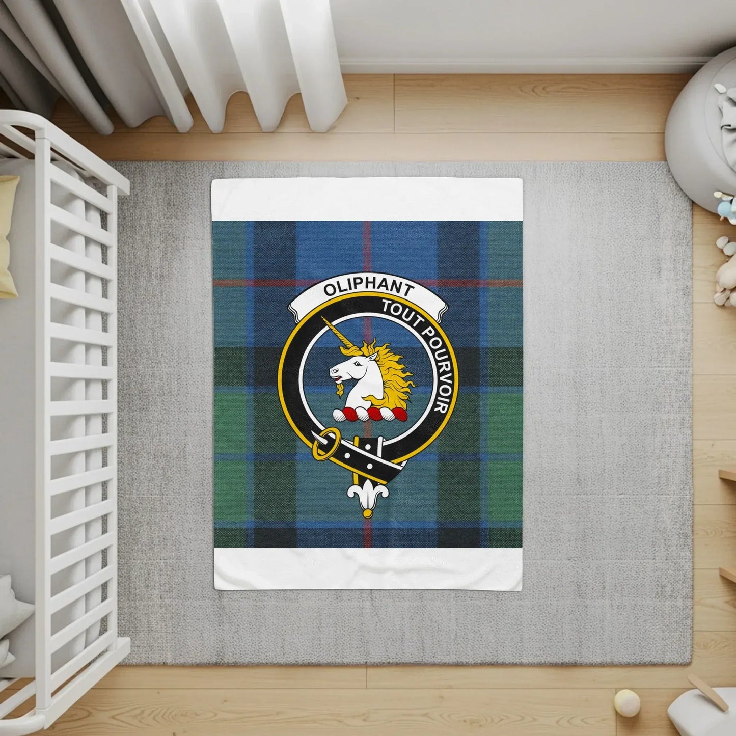 Oliphant Tout Pouvoir Tartan Nursery Rug product