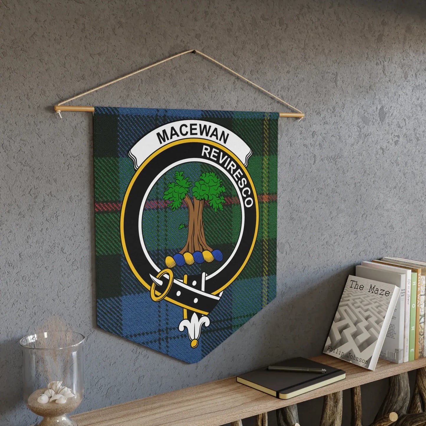 MacEwan Reviresco Crest Banner Wall Hanging product type