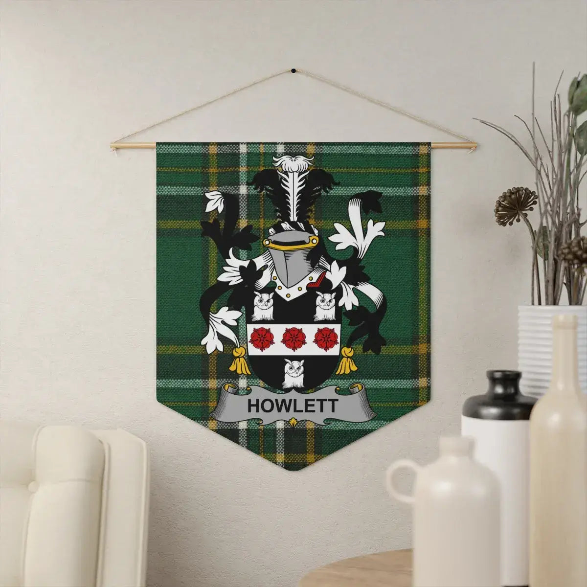 Custom Family Crest Tapestry Banner Home Decor product type