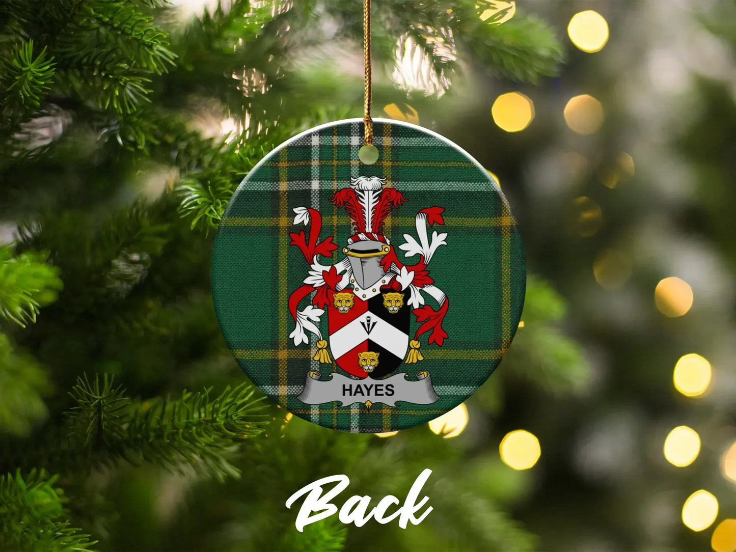 Family Crest Design Custom Christmas Ornament product