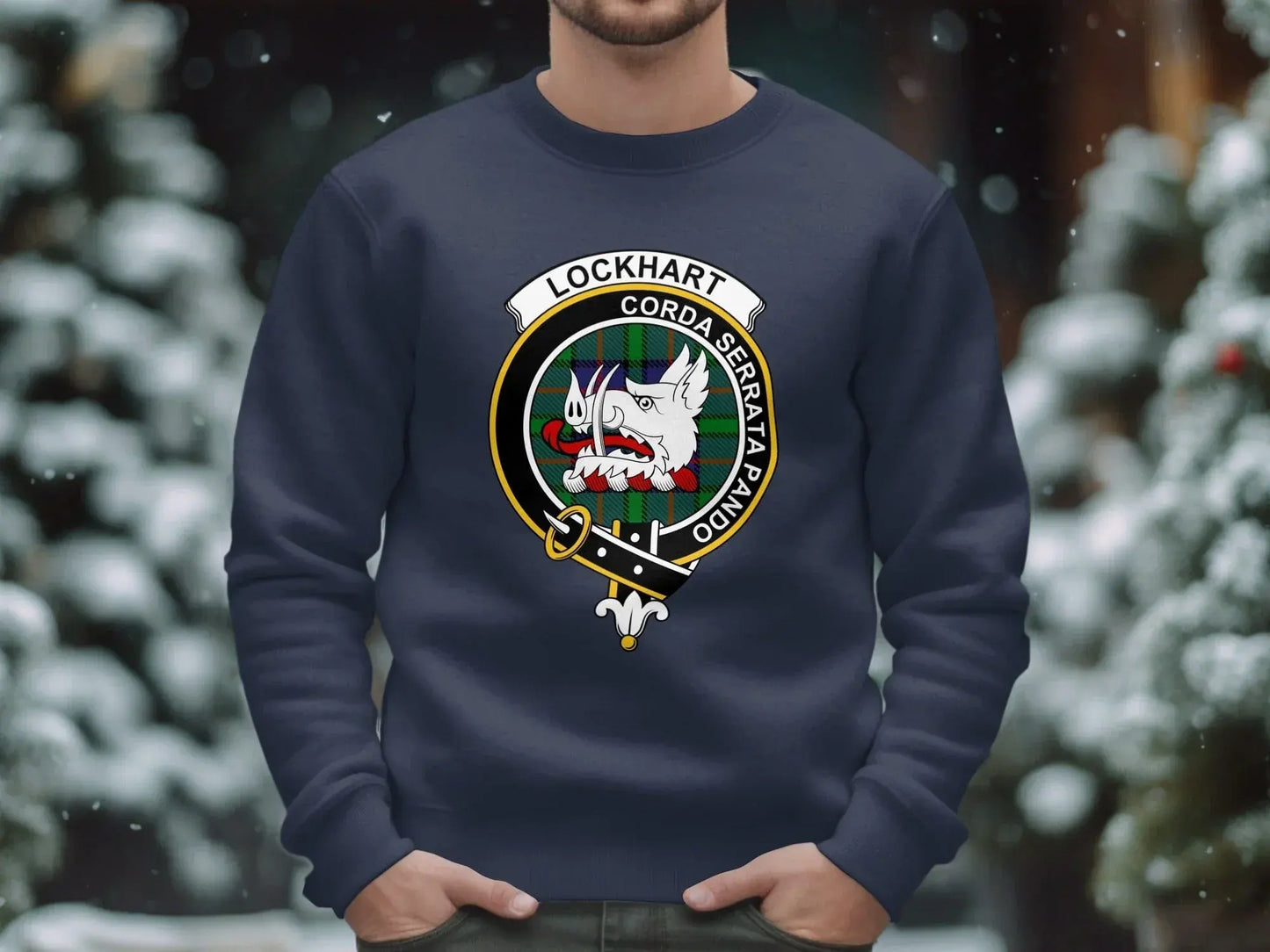Lockhart Crest Design Sweatshirt Product