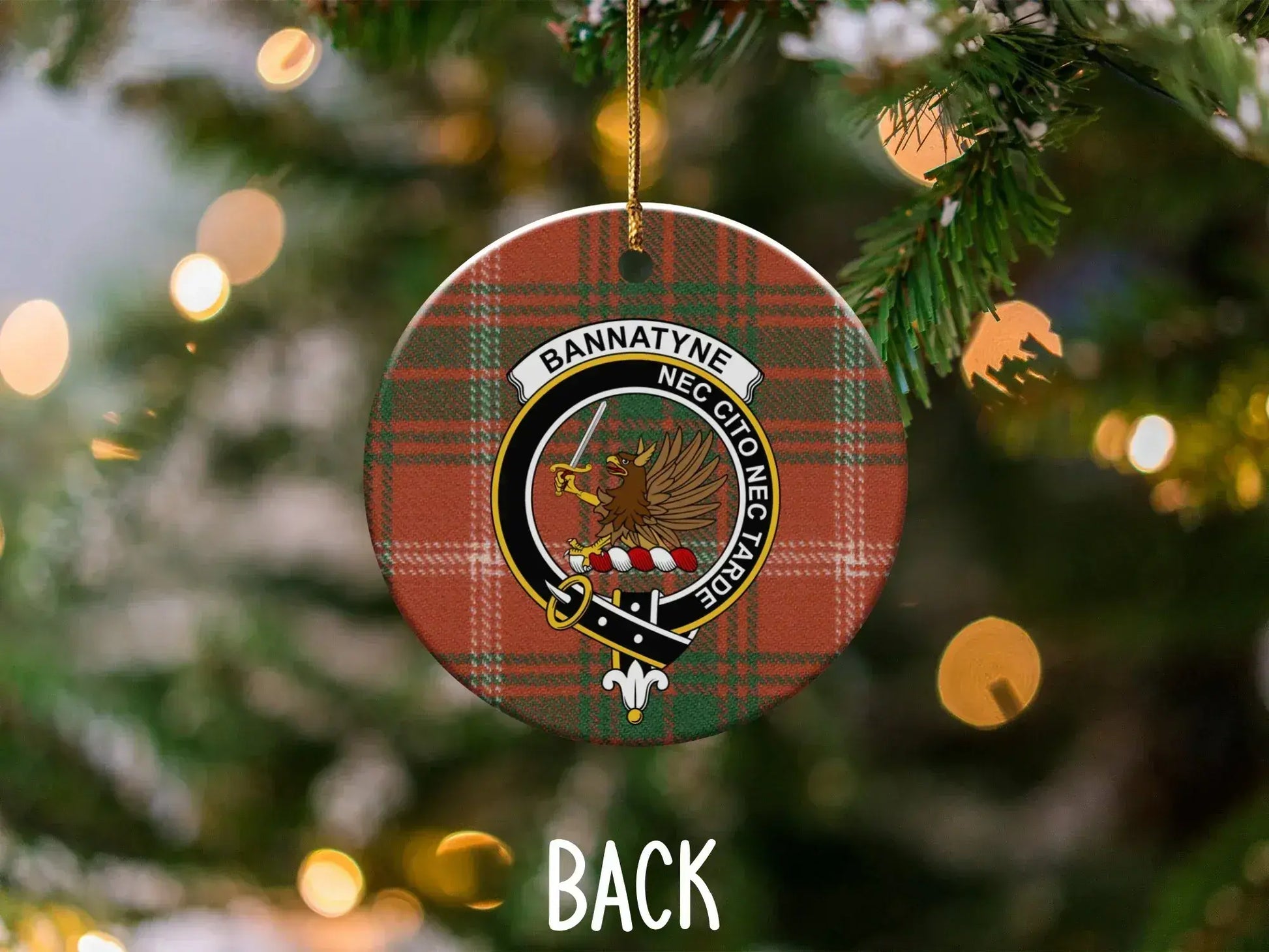 Bannatyne Clan Tartan Christmas Ornament product