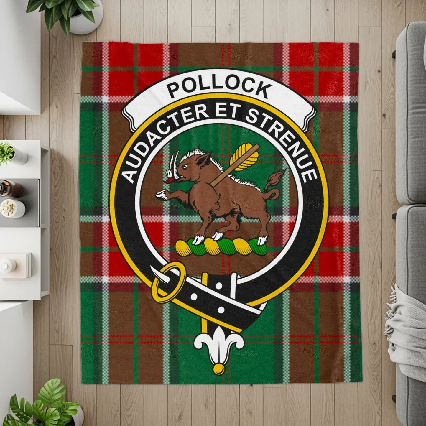 Audacter et Strenue Pollock Crest Blanket product