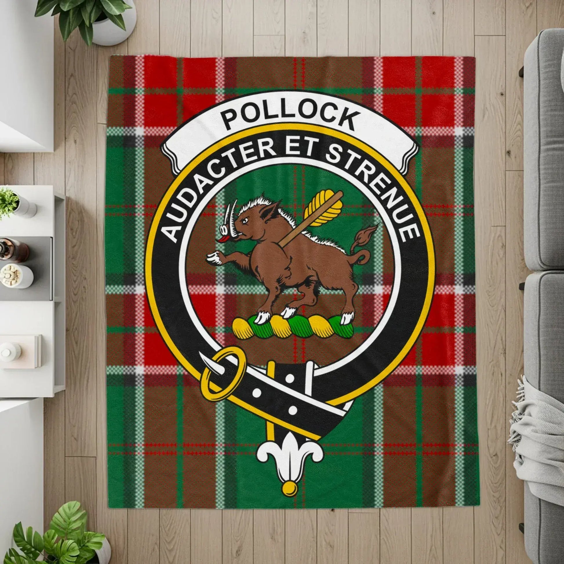 Audacter et Strenue Pollock Crest Blanket product