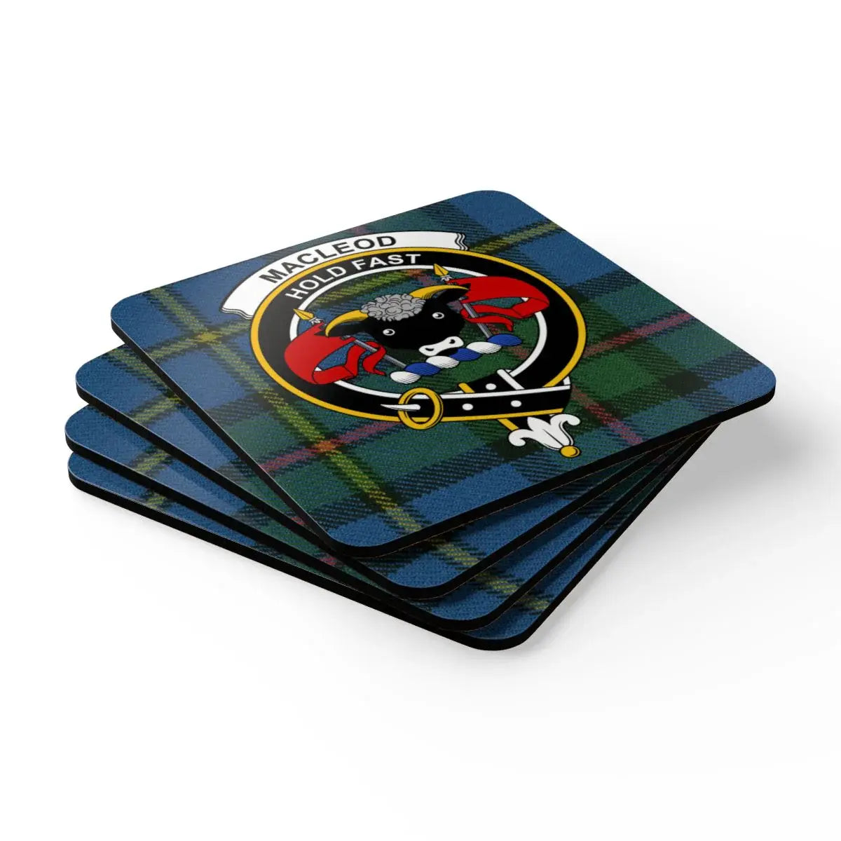 Macleod Hold Fast Tartan Coaster Set product type