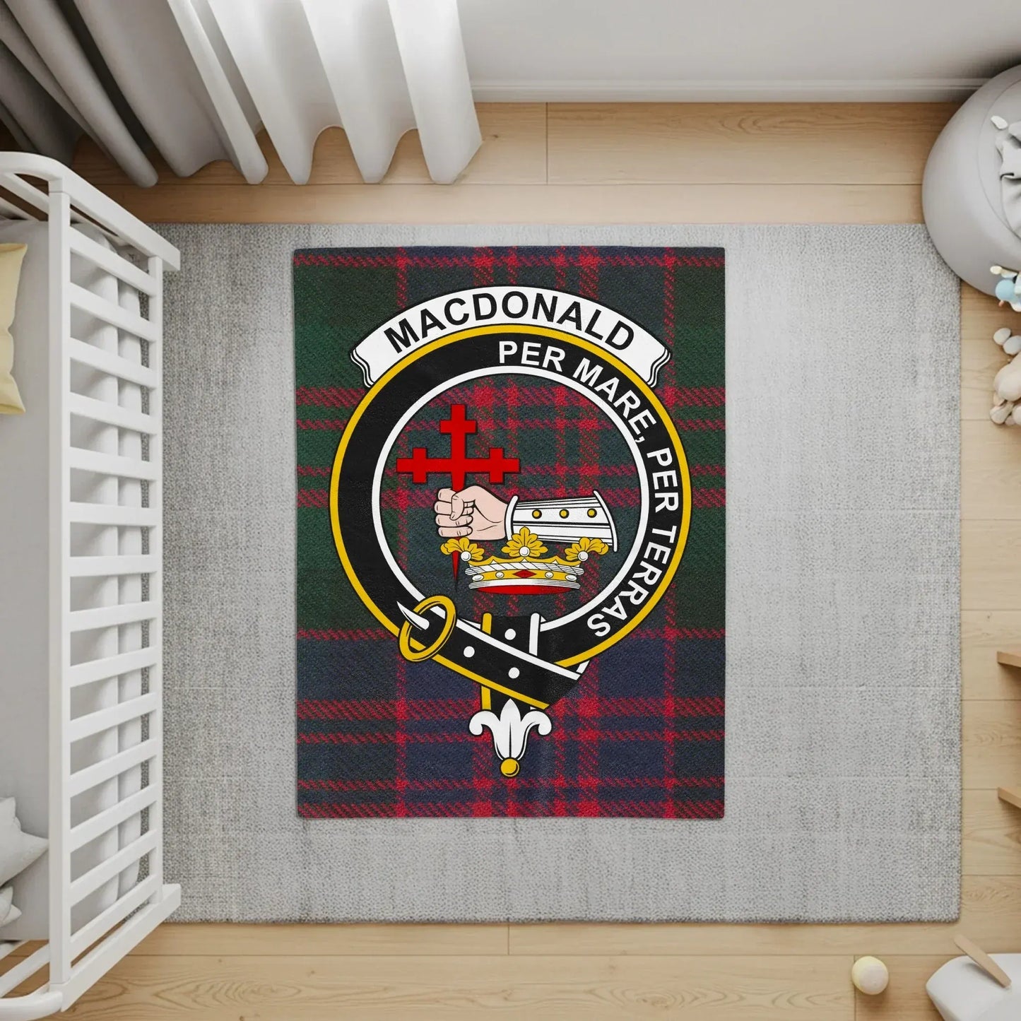 Macdonald Per Mare Per Terras Tartan Rug product type