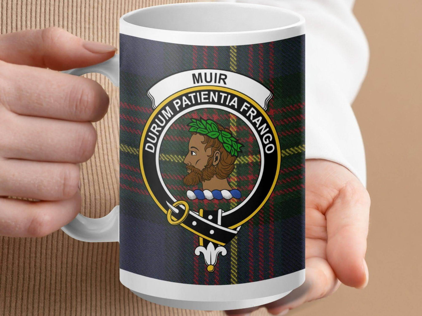 Muir Clan Tartan Badge Novelty Ceramic Mug product