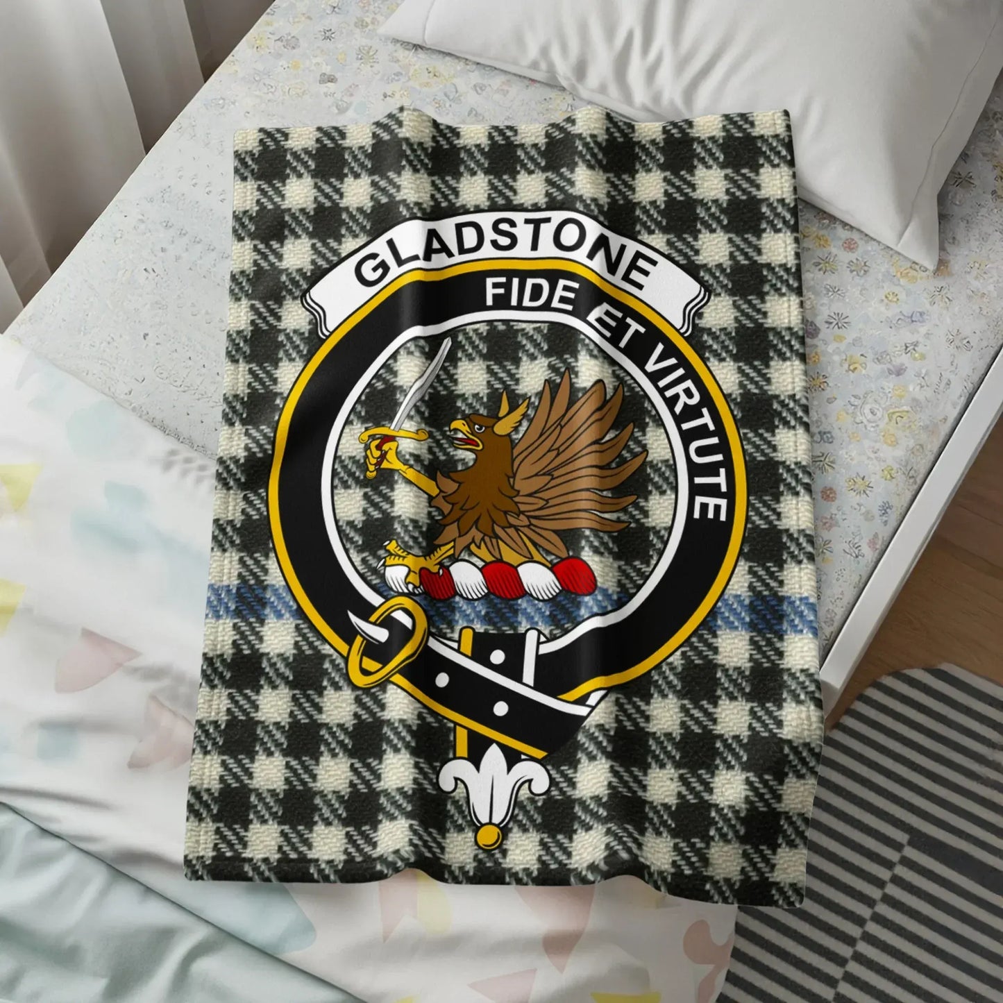 Gladstone Fide Et Virtute Plaid Blanket product