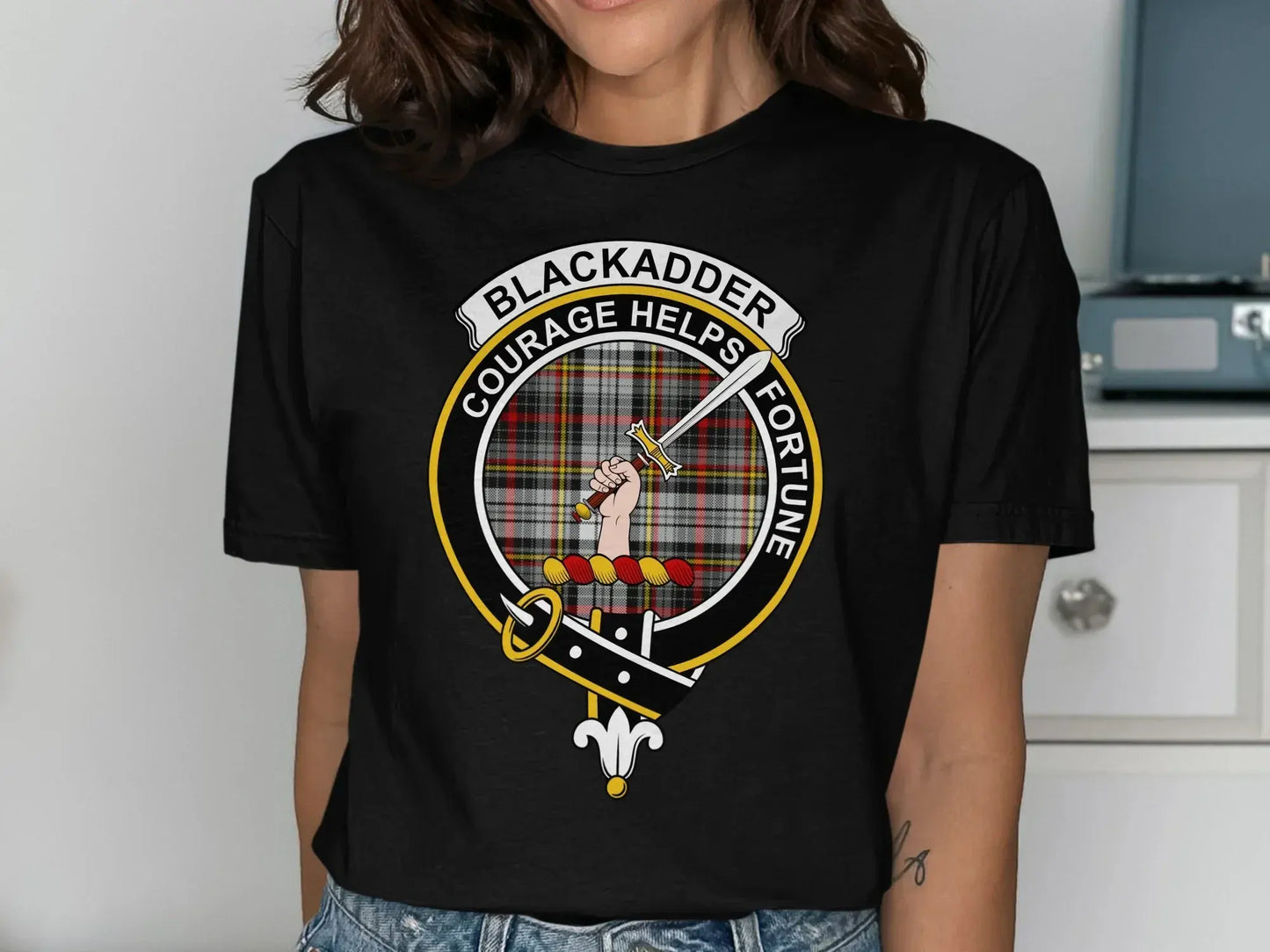 Blackadder Courage Helps Fortune Graphic Tee product