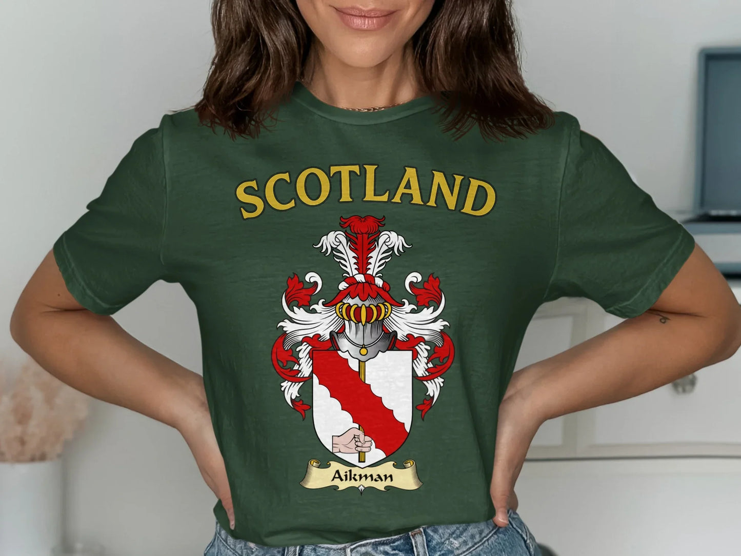 Scotland Family Crest Aikman Graphic Tee product