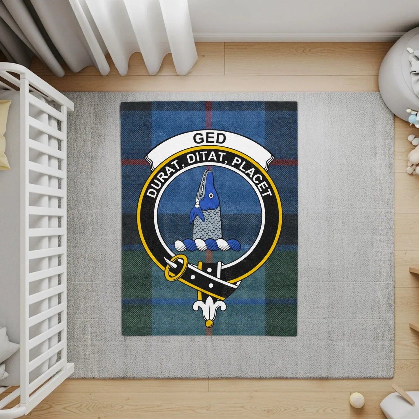 Scottish Clan Ged Family Crest Design Rug product
