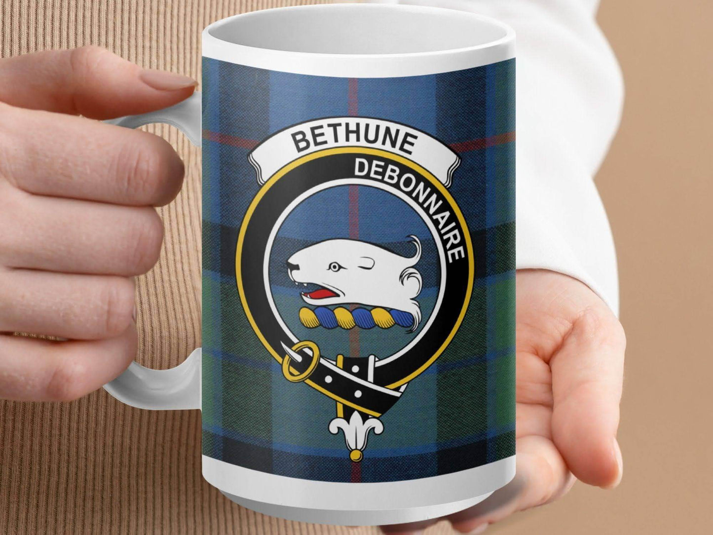 Bethune Debonnaire Crest Design Mug product type