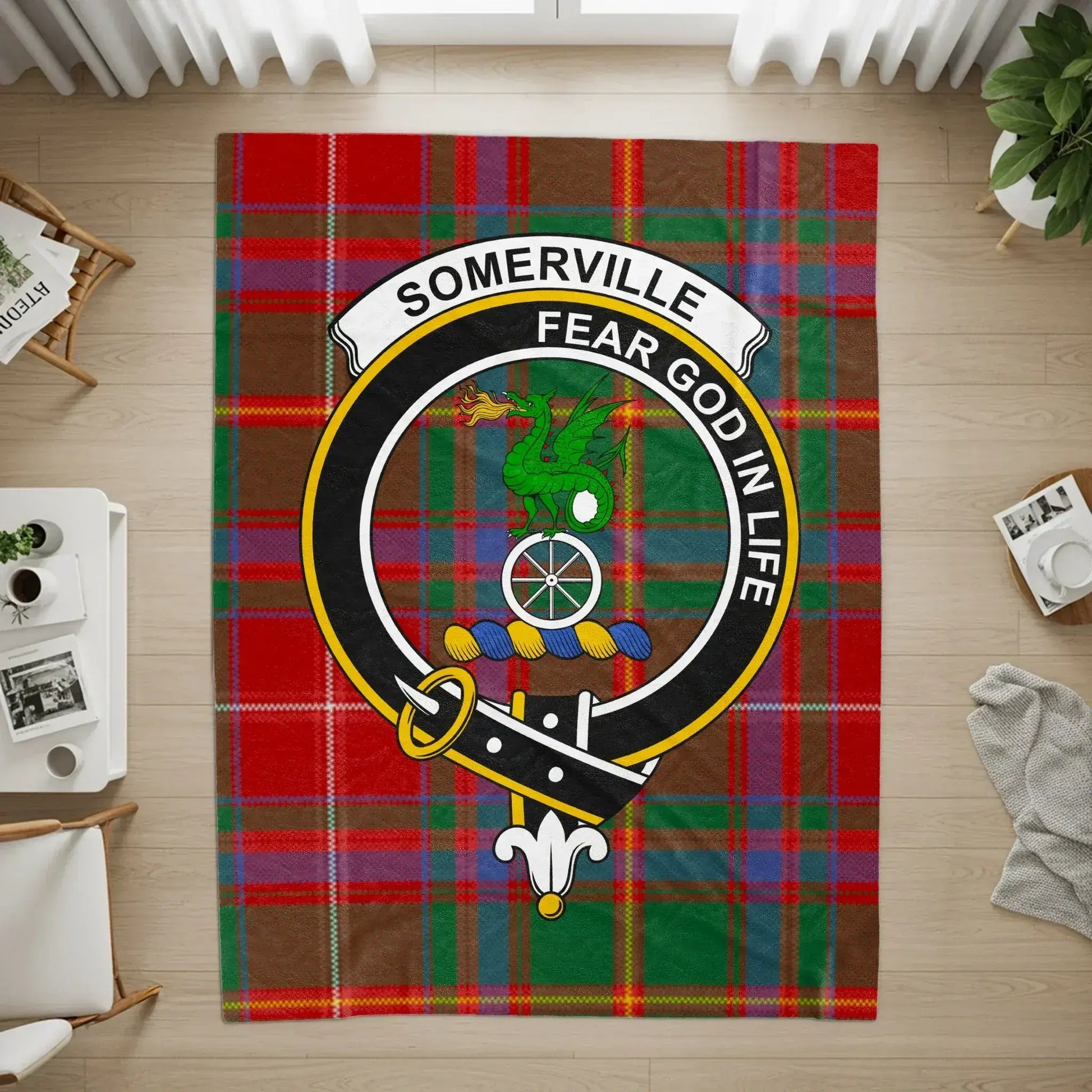 Somerville Fear God In Life Tartan Rug product