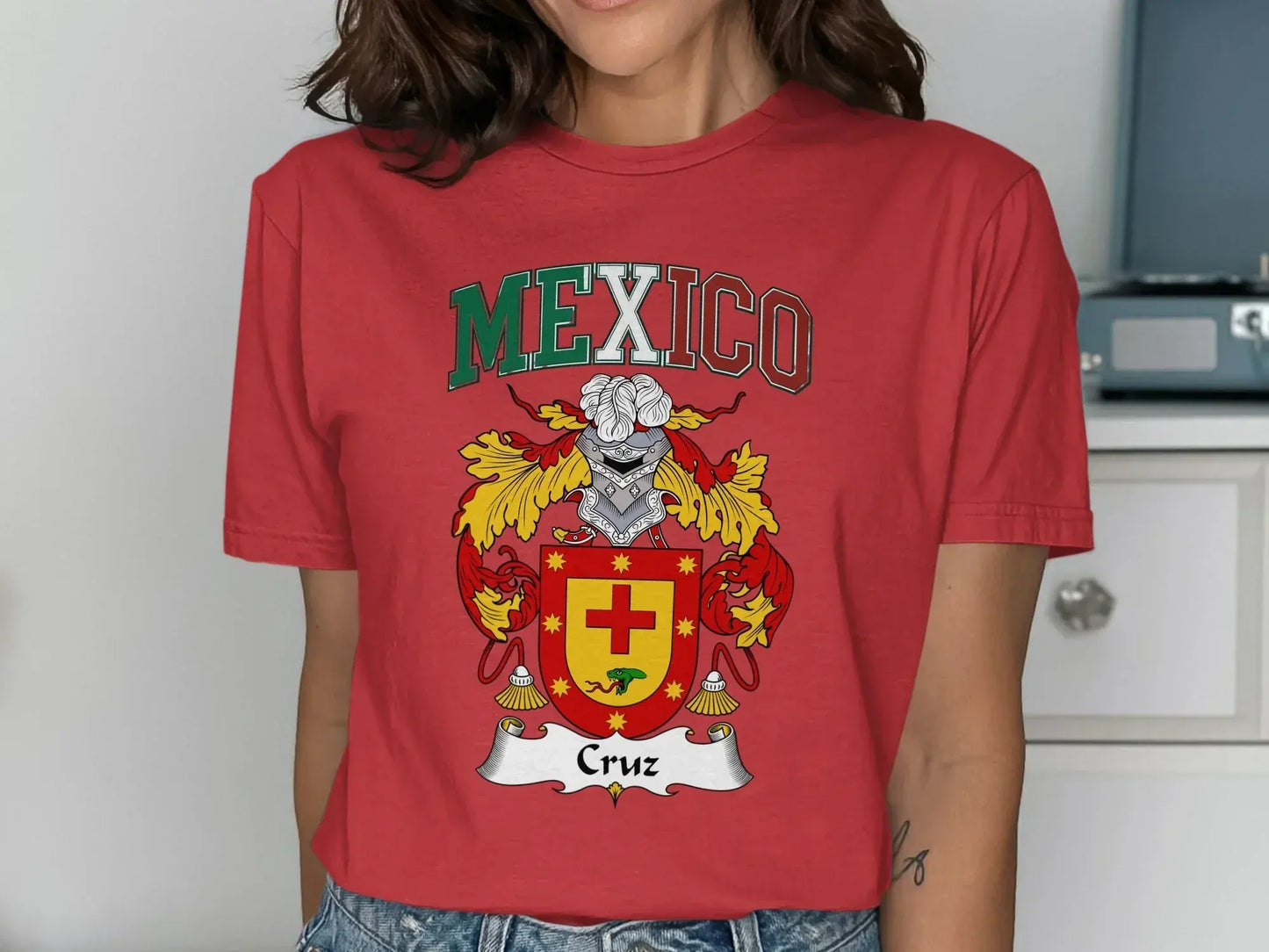 Mexico Cruz Family Crest T-Shirt Heritage Product