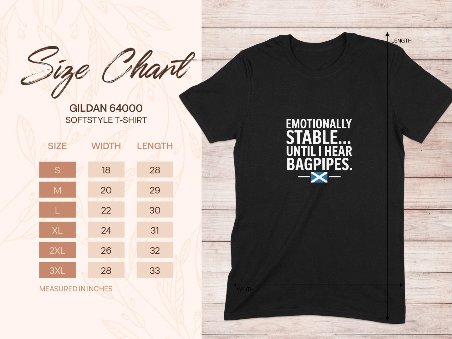 Humor Emotionally Stable Until I Hear Bagpipes T-Shirt - Celtic Ancestry Gifts
