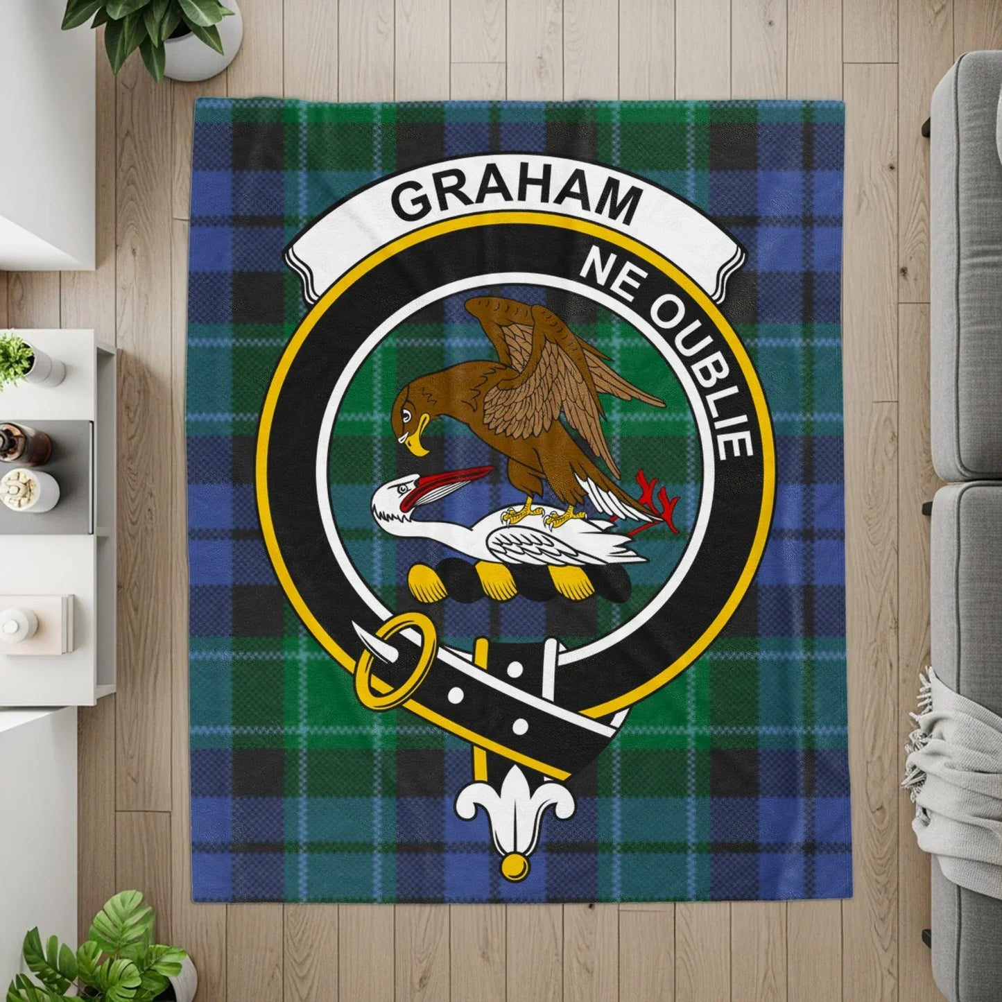 Graham Ne Oublie Tartan Personalized Blanket product