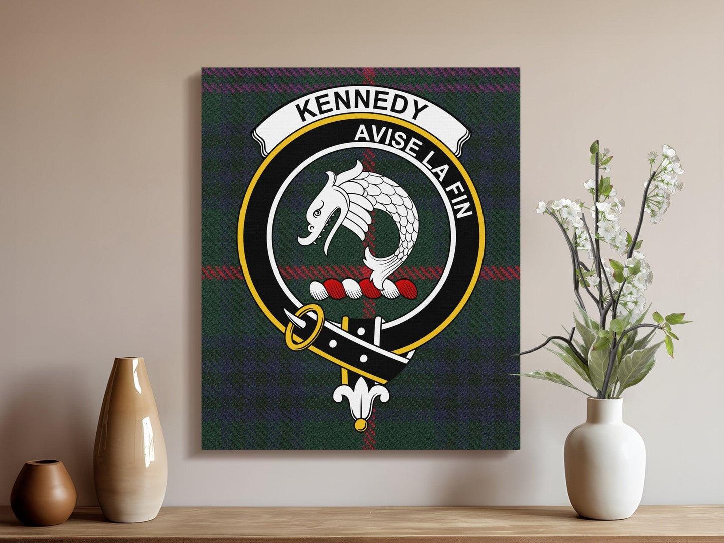 Kennedy Avise La Fin Plaid Wall Art product type