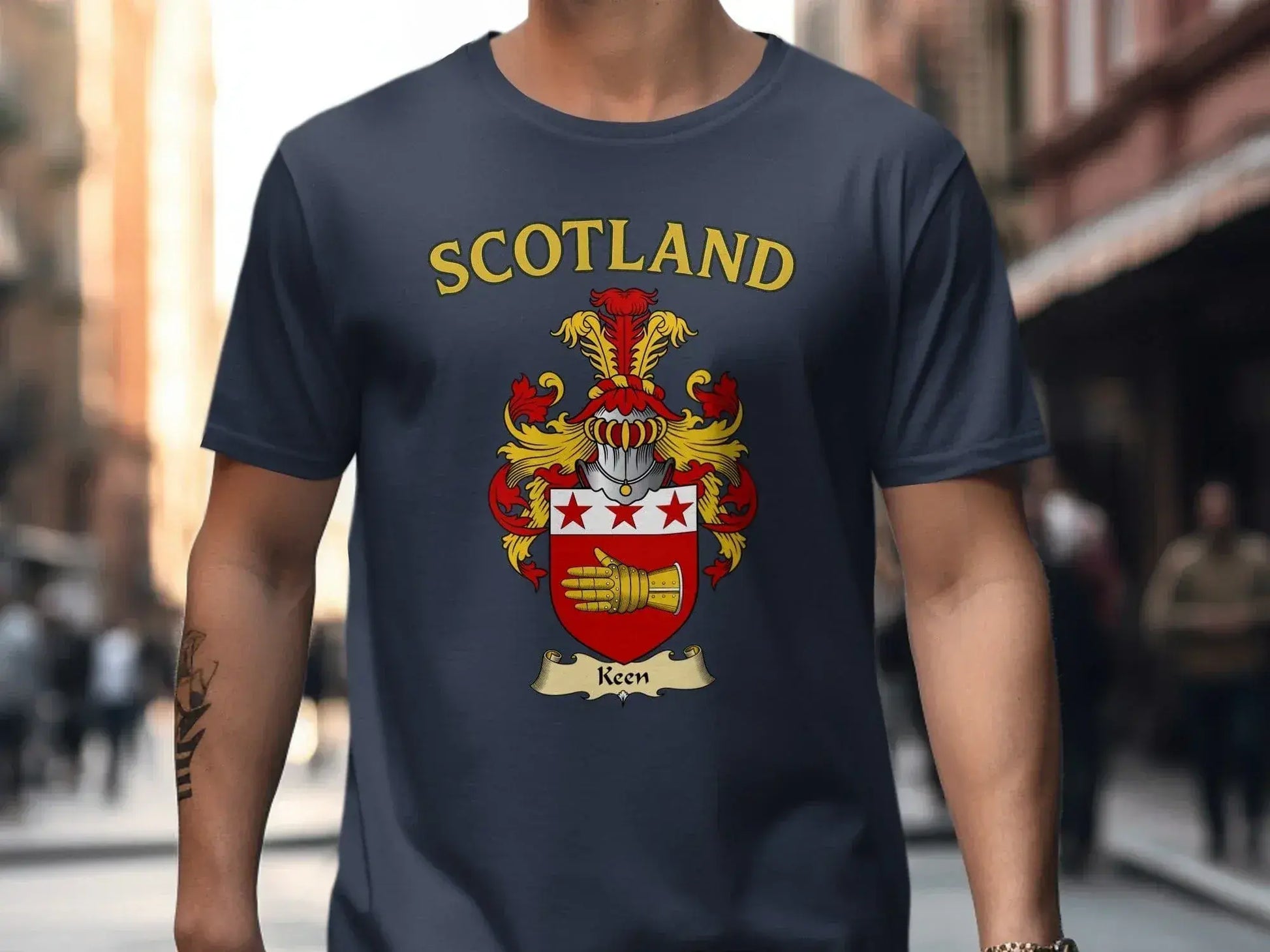 Scotland Crest Family Name Design T shirt Product