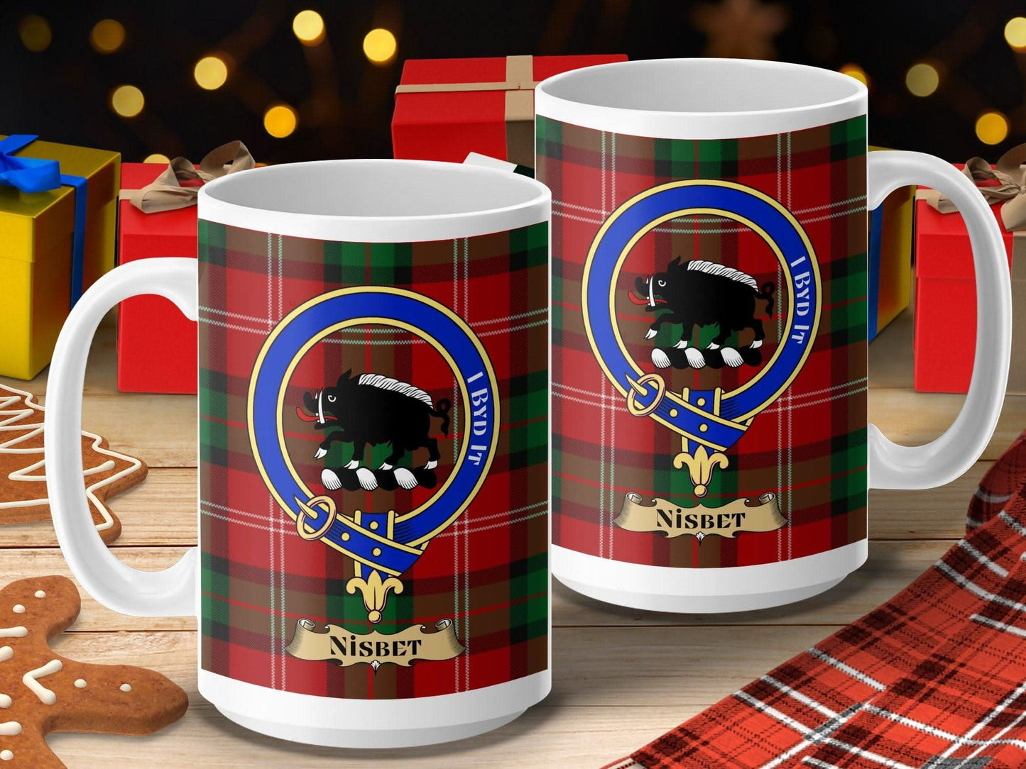 Scottish Tartan Clan Crest Personalized Mug Product