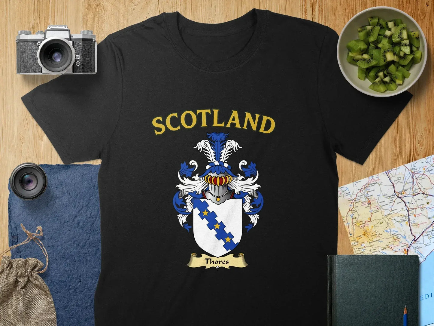 Scotland Family Crest Thores Design T-shirt product type