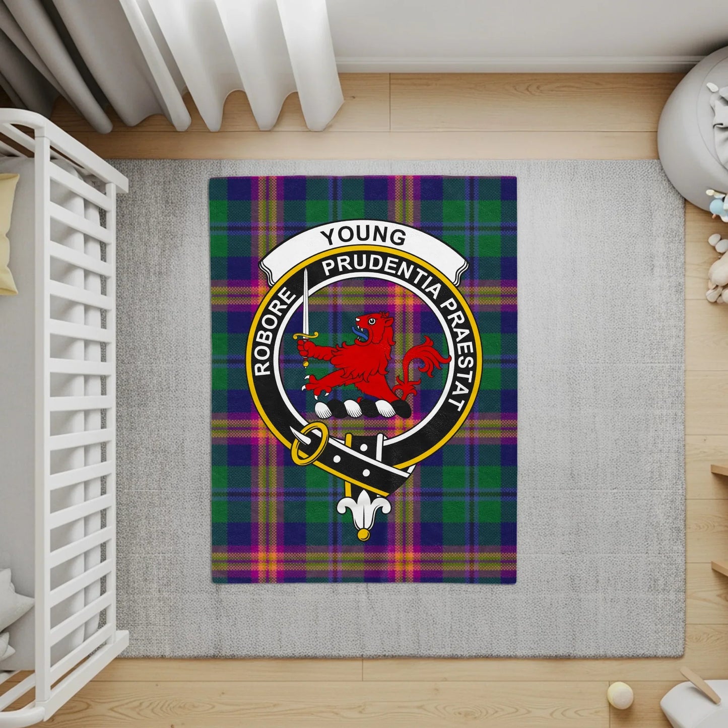 Robore Young Prudentia Praestat Tartan design home product