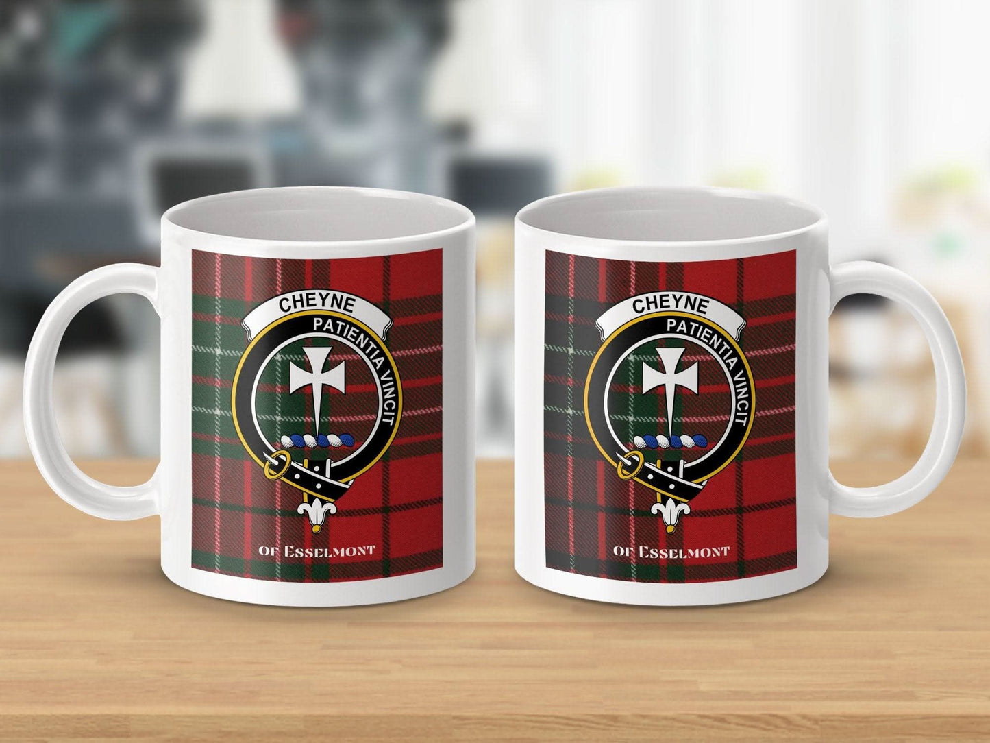 Cheyne Patientia Vincit Clan Crest Mug product type