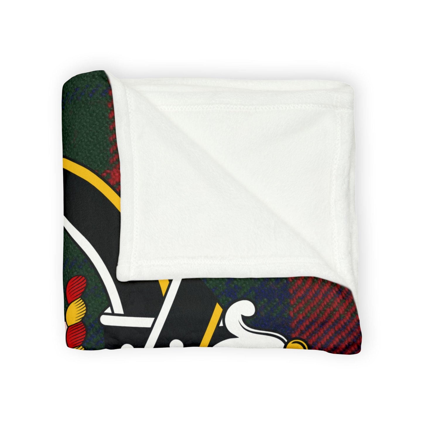 Chisholm Clan Crest Scottish Tartan Blanket