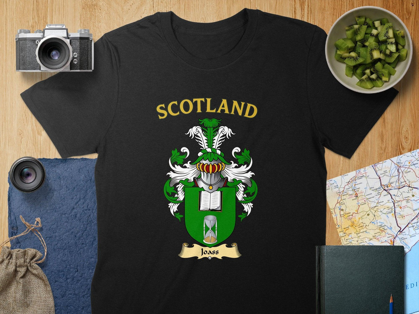 Loass Clan Family Crest Scottish Heritage T-Shirt - Celtic Ancestry Gifts