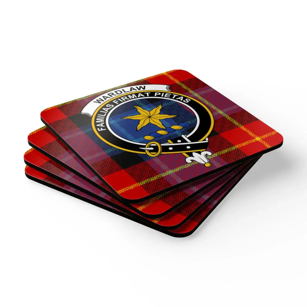 Wardlaw Familis Firma Pietas Plaid Coaster product