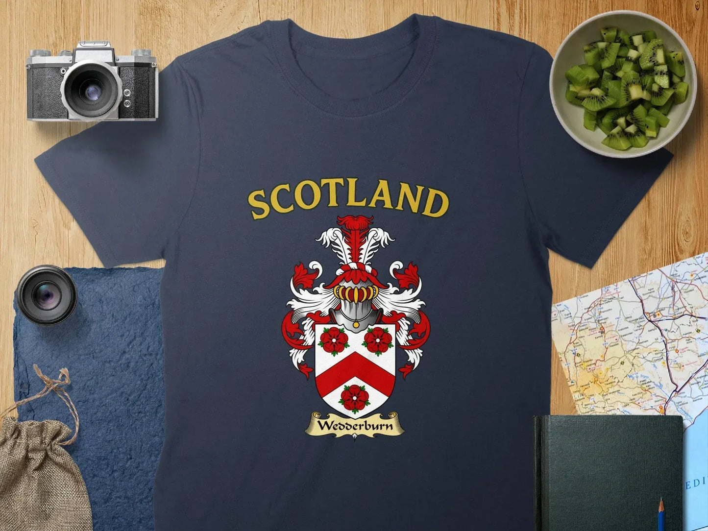 Scotland Woodburn Family Crest T-Shirt product type