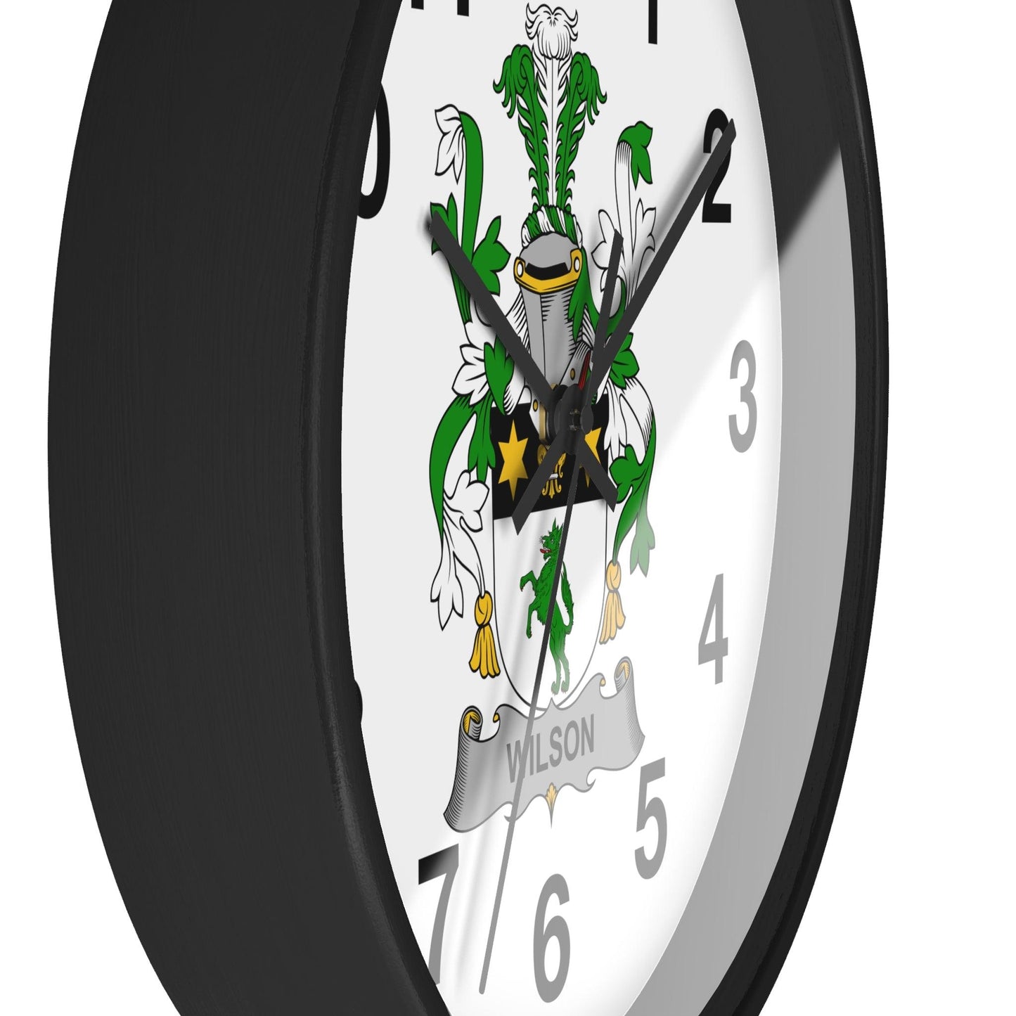 Custom Irish Coat of Arms Wall Clock - Celtic Ancestry Gifts
