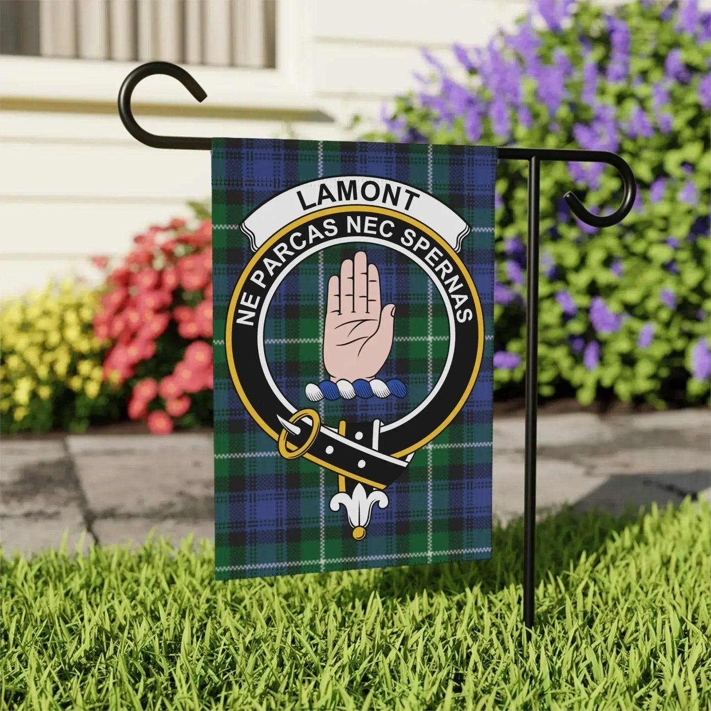 Lamont Clan Crest Garden Flag Outdoor Decor Flag product type