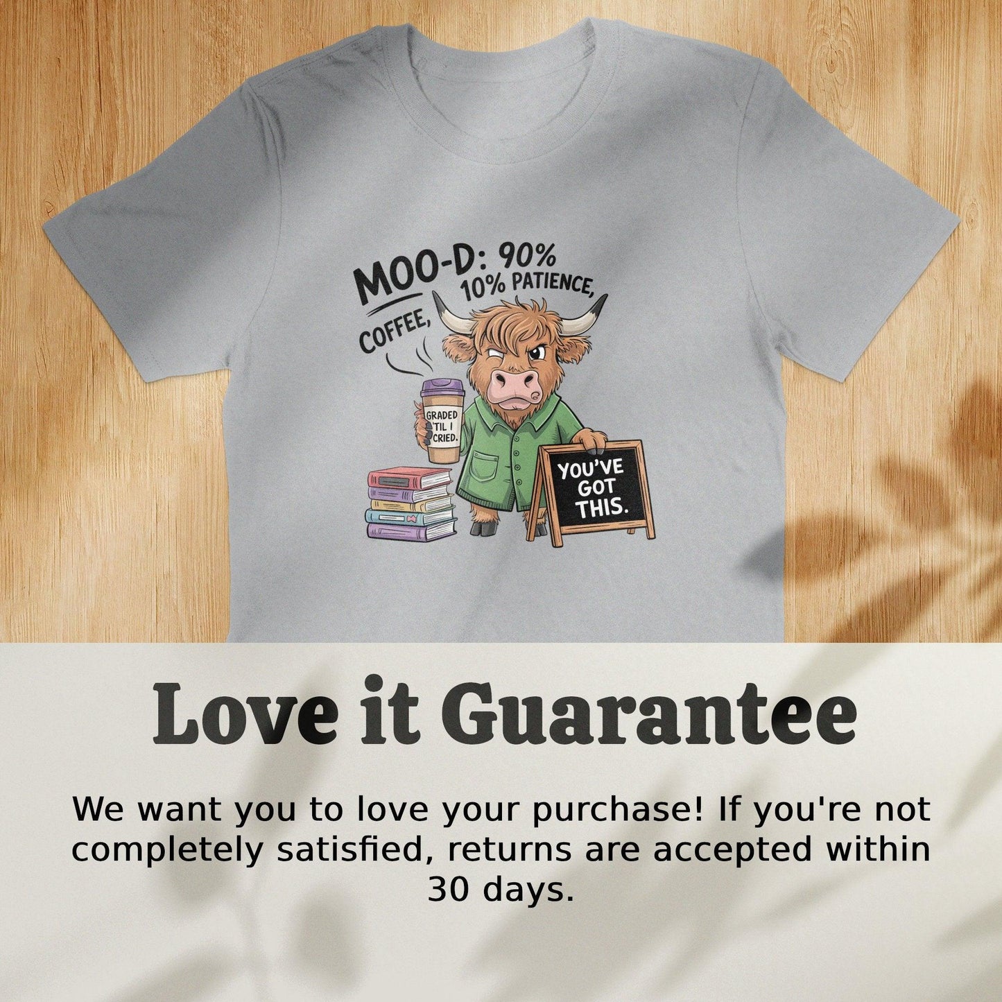 Funny Cow Teacher Mood Patience You've Got This T-Shirt - Celtic Ancestry Gifts