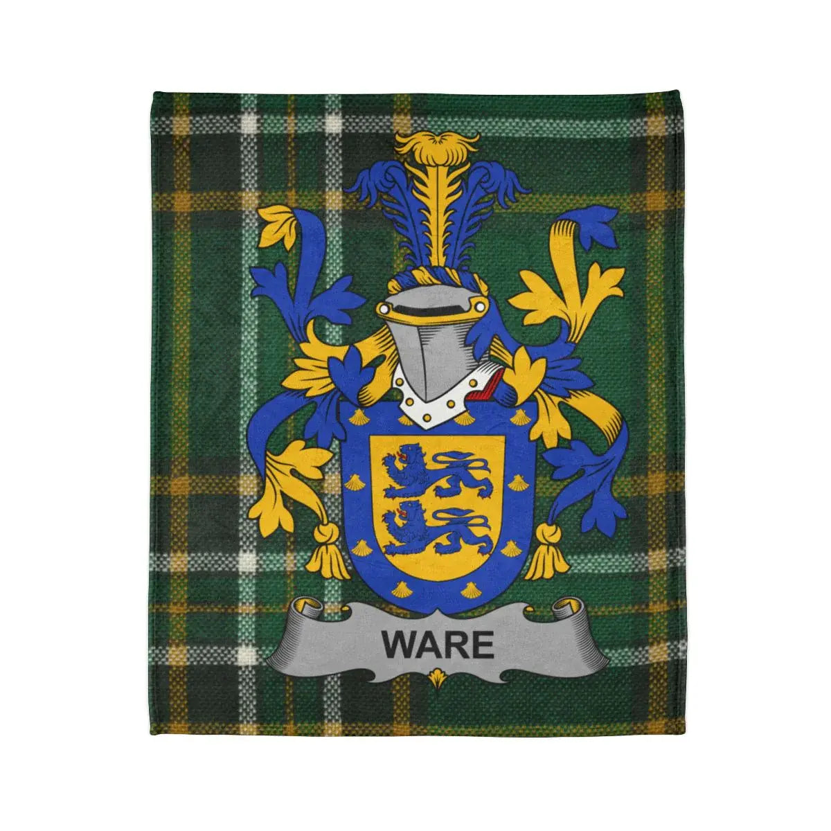 Ware Family Crest Plaid Blanket Cozy Throw product