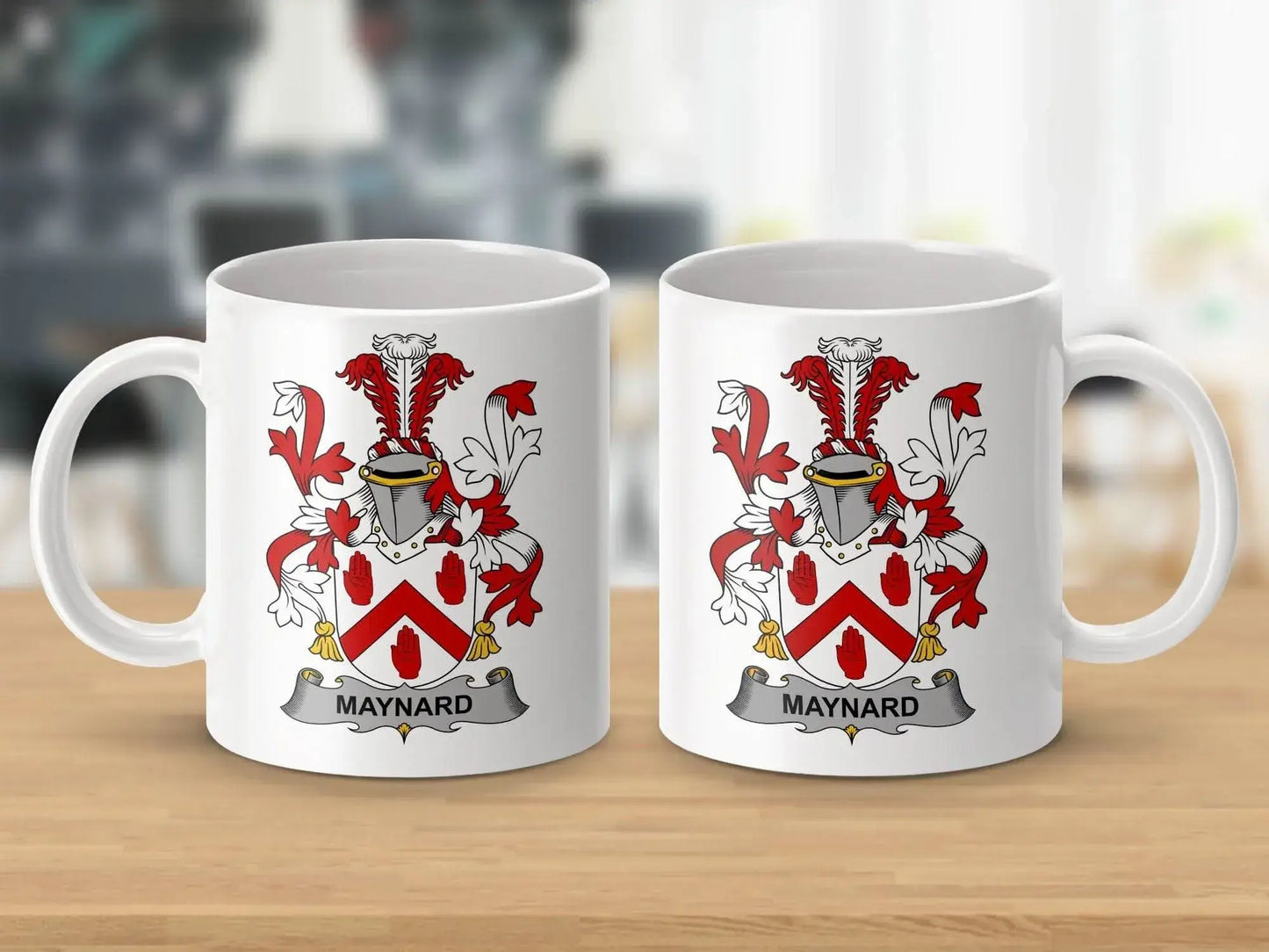 Maynard Surname Irish Family Crest Mug - Celtic Ancestry Gifts