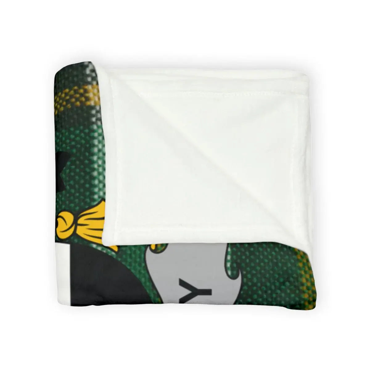 Cozy Green and Gold Patterned Blanket product