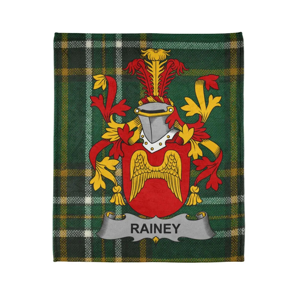 Rainey Family Crest Plaid Tartan Blanket product