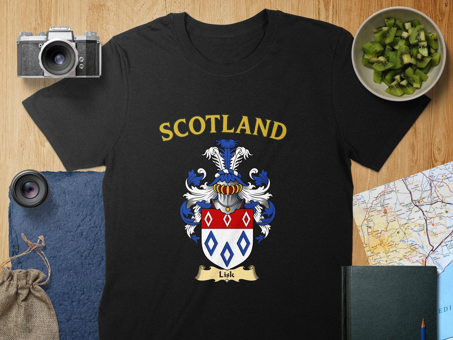 Scotland Lisk Emblem Heritage Custom T-shirt product type