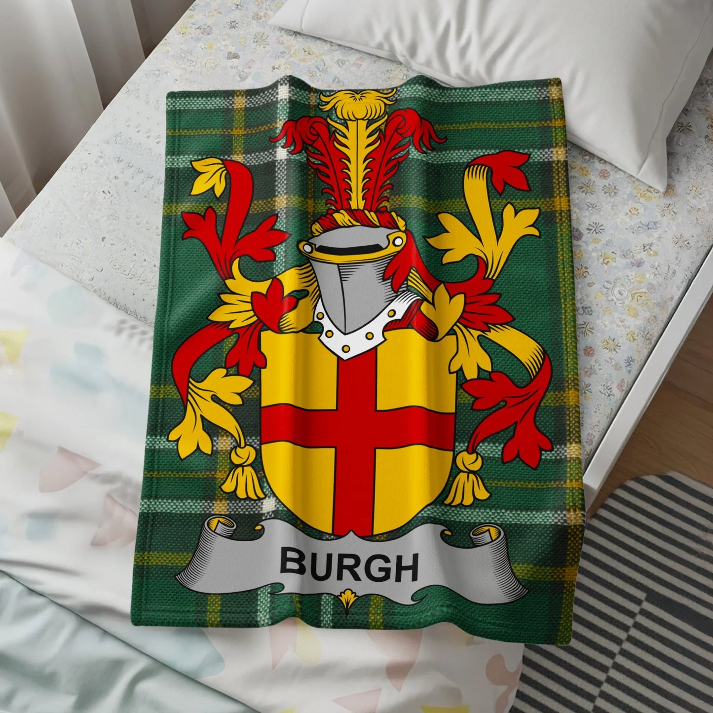 Burgh Family Crest Design Blanket product