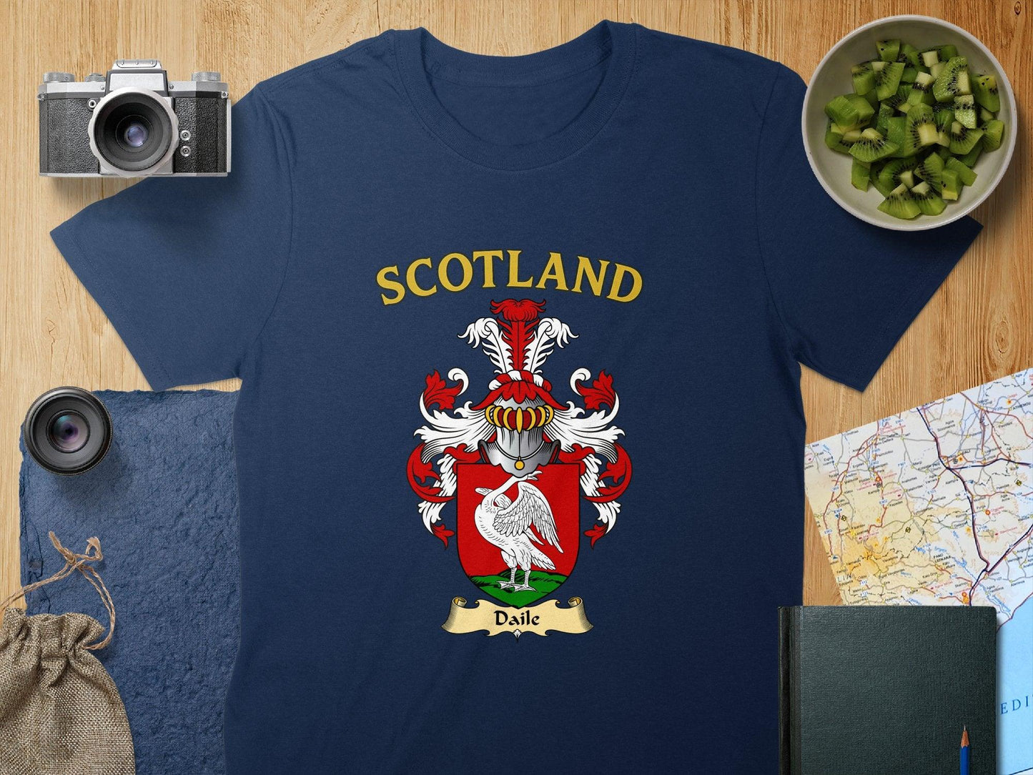 Daile Clan Family Crest Historic Heraldry T-Shirt - Celtic Ancestry Gifts