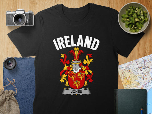 Ireland Jones Family Crest Graphic Tee