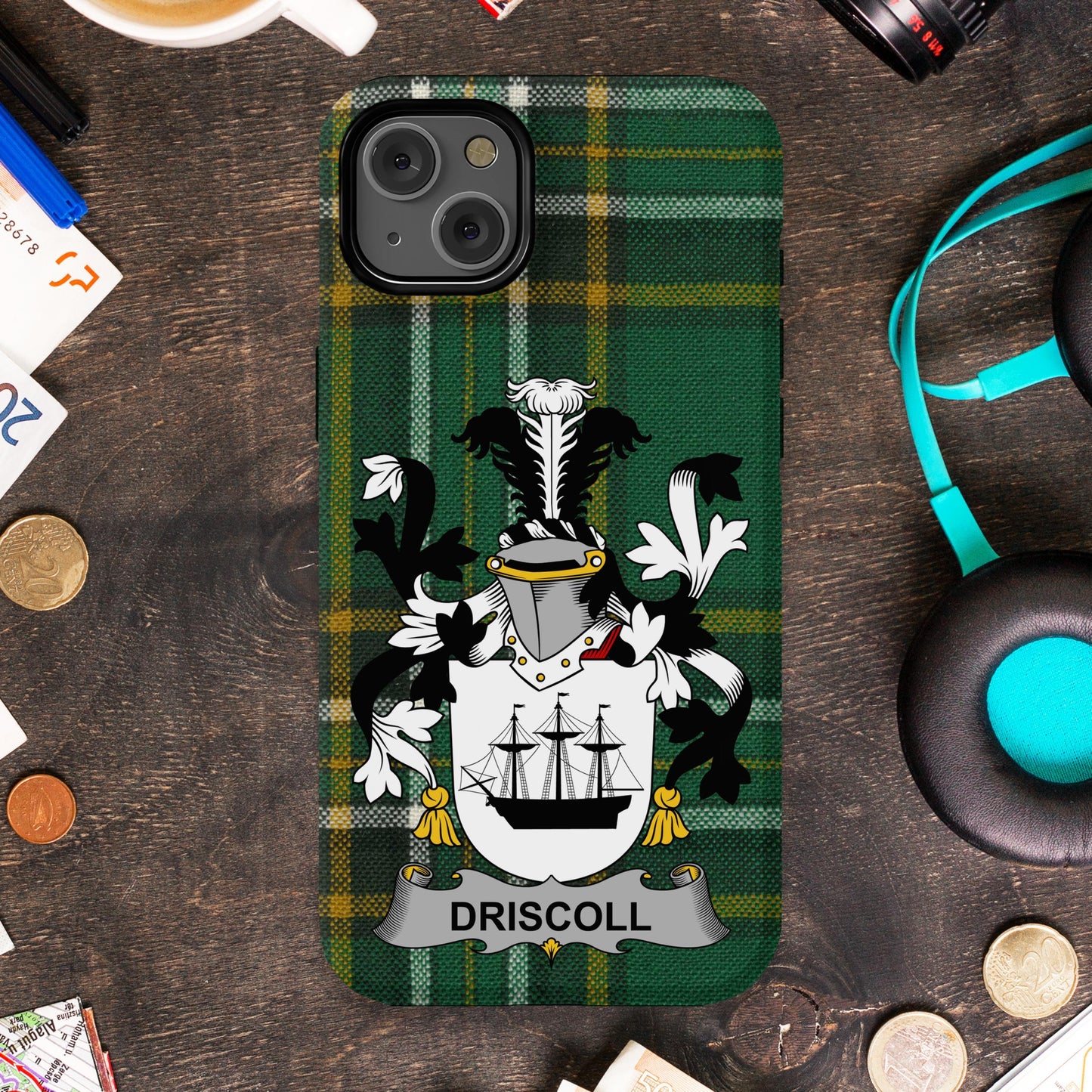 Driscoll Family Crest Protective Phone Case product type