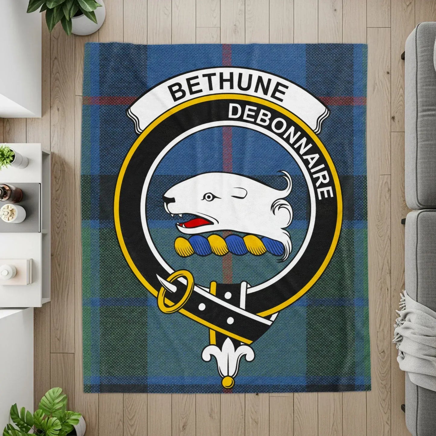 Bethune Debonnaire Clan Plaid Emblem Blanket product