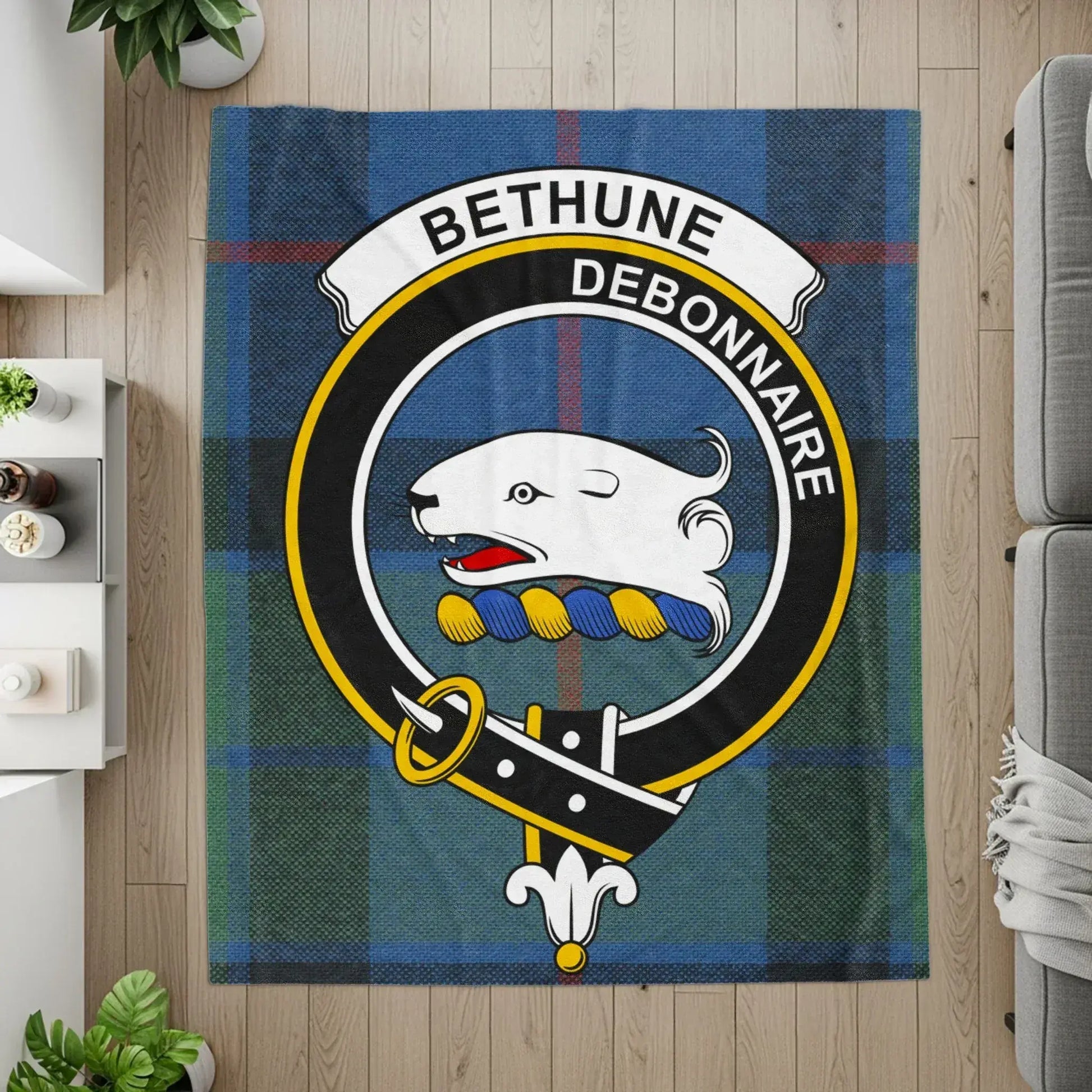 Bethune Debonnaire Clan Plaid Emblem Blanket product