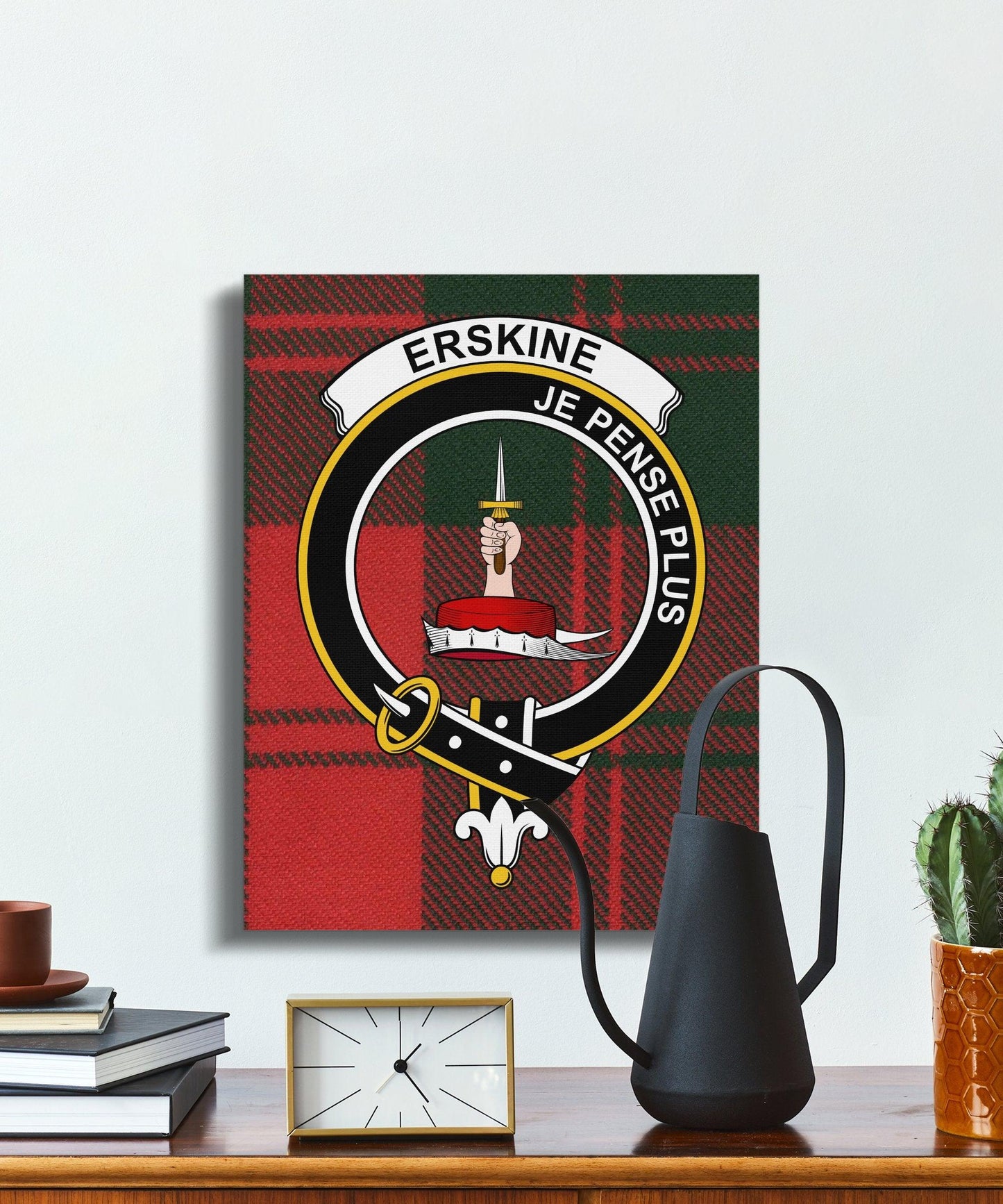 Erskine Je Pense Plus Clan Tartan Canvas product