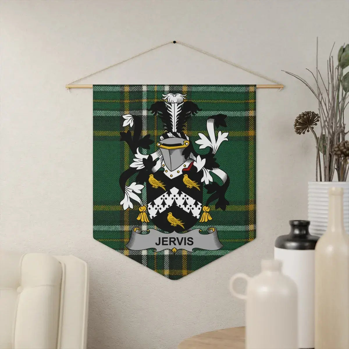 Custom Jervis Family Crest Wall Hanging product type