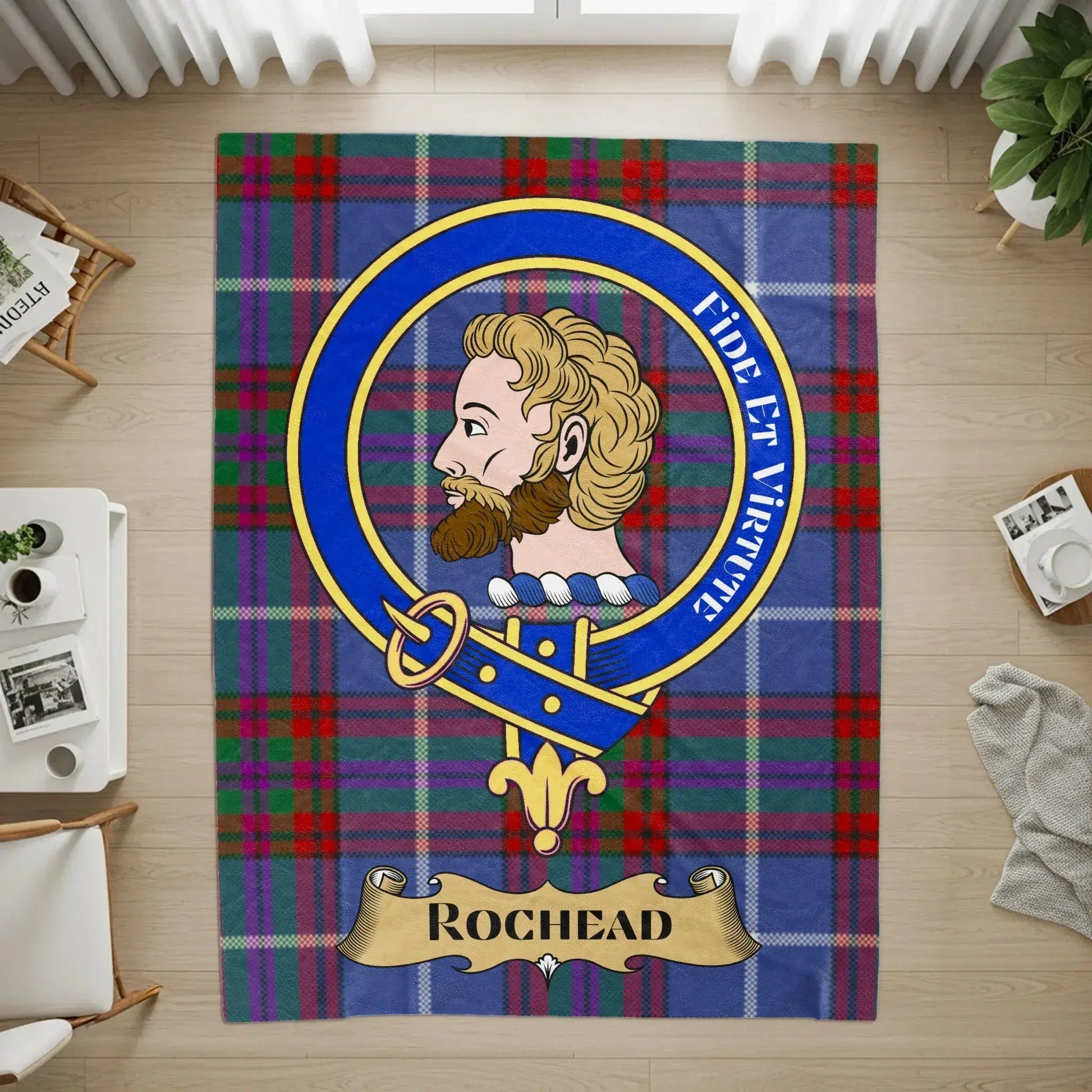 Vintage Scottish Tartan Plaid Coat of Arms product